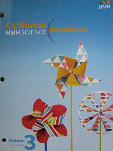 2020 California Science Dimensions Student Edition Interactive Worktext Volume3 Grade K