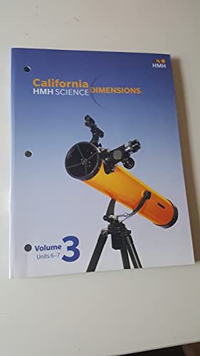 2020 California Science Dimensions Student Edition Interactive Worktext Volume3 Grade 8