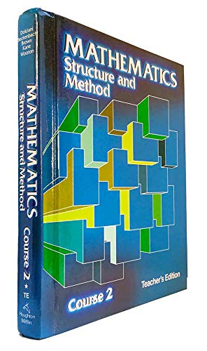 Houghton Mifflin, Mathematics Structure And Method Course 1 Teacher Edition, 1979 [Hardcover]