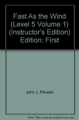 Fast as the Wind: Teacher's Book & the "Skills Survey Evaluation Booklet", Level 5: Volume 1 [Spiral-bound] John J. Pikulski