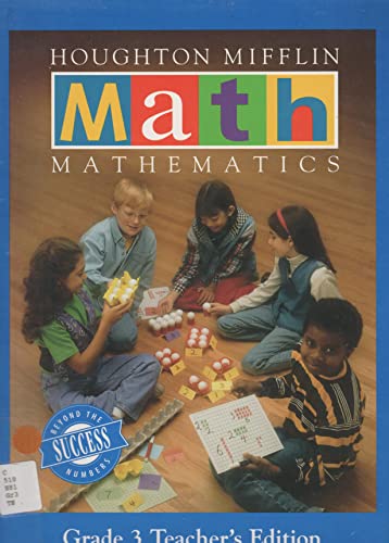 Houghton Mifflin Mathematics Grade 3 Teacher's Edition [Spiral-bound] Harry Bohan and Et Al