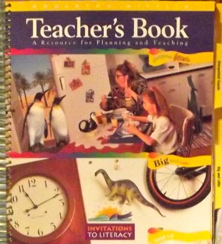 Teacher's Book: A Resource for Planning and Teaching, Unexpected Guests, Big and Little (Invitations to Literacy, Level 1.4) [Spiral-bound] Cooper, J. David, Pikulski, John J.