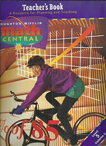 Teacher's Book, a Resource for Planning and Teaching (Houghton Mifflin Math Central, Grade 5 Volume 2) [Spiral-bound] Laurie A Boswell
