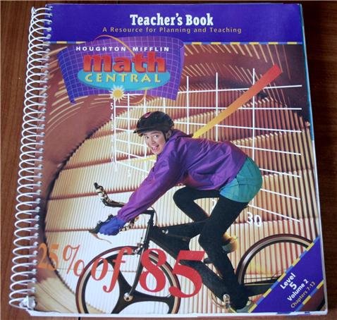 Teacher's Book a Resource for Planning and Teaching Lvl 5 Vol 2 (Houghton Mifflin Math Central, Level 5 Volume 2) [Spiral-bound] Laurie Boswell