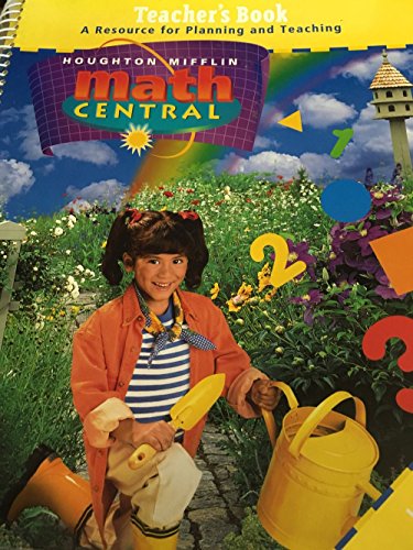 Teacher's Book a Resource for Planning and Teaching, Level K (Houghton Mifflin Math Central) [Spiral-bound] Janet G. Gillespie