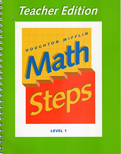 Houghton Mifflin Math Steps: Level 1, Teacher's Edition [Spiral-bound] Dr. Judy Curran Buck