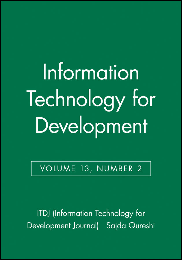 Information Technology for Development, Volume 13, Number 2