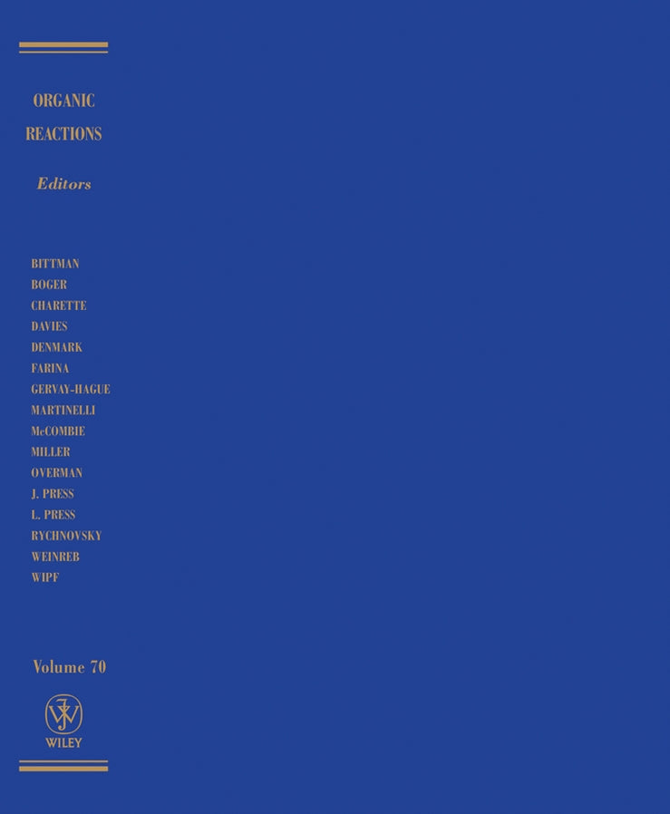 Organic Reactions, Volume 70