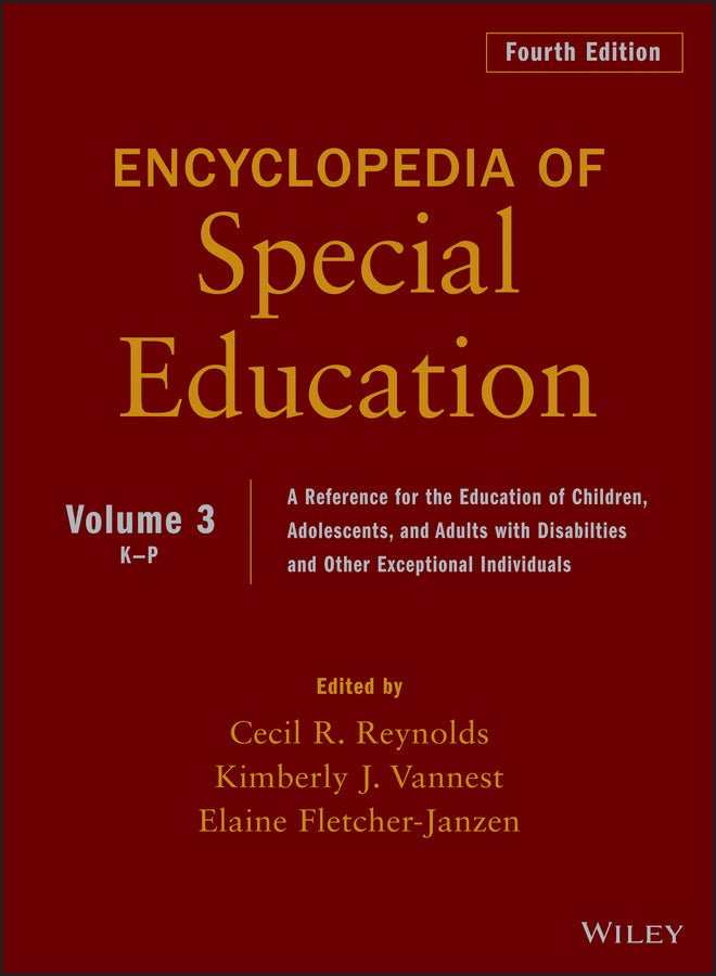 Encyclopedia of Special Education, Volume 3
