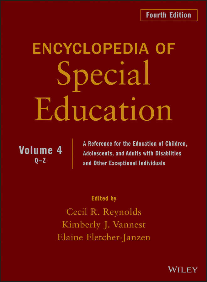 Encyclopedia of Special Education, Volume 4