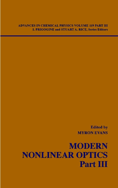 Modern Nonlinear Optics, Volume 119, Part 3