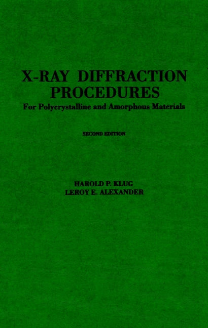 X-Ray Diffraction Procedures