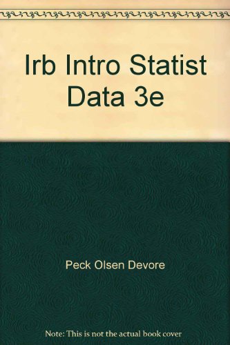 Irb Intro Statist Data 3e Peck Olsen Devore