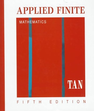 Applied Finite Mathematics Tan, Soo Tang
