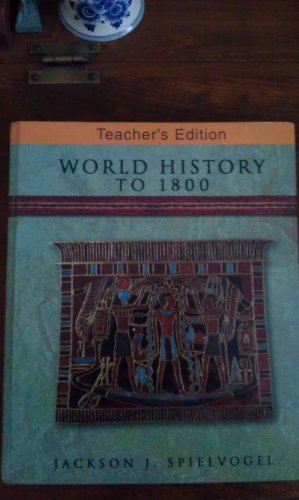 World History to 1800 Teachers Edition [Hardcover]