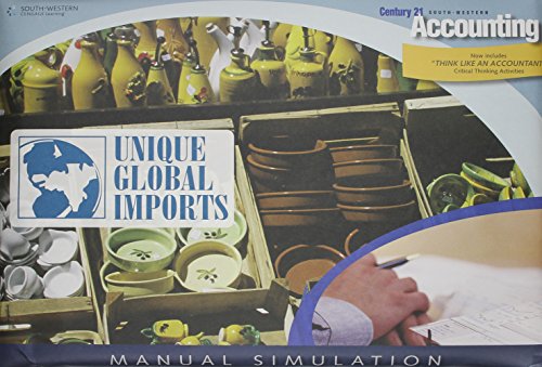 Unique Global Imports Manual Simulation for Gilbertson/Lehman's Century 21 Accounting: Multicolumn Journal, 9th