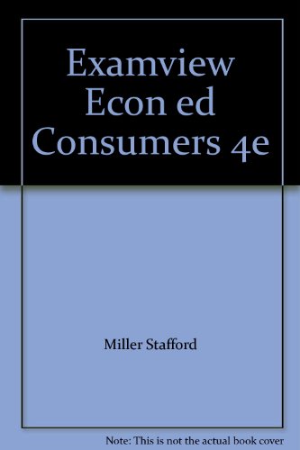 ExamViewÂ® for Miller/Stafford's Economic Education for Consumers, 4th