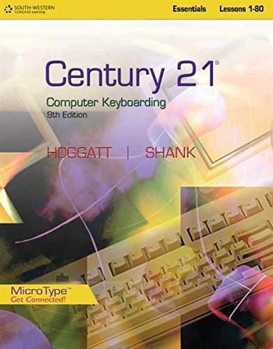 Century 21â„¢ Computer Keyboarding, Lessons 1-80