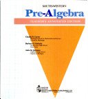 South-Western Pre-AlgebraTeacher's Annotated Edition [Hardcover] Claudia R. Carter; Barbara O. Eatherly and Anita M. Johnston