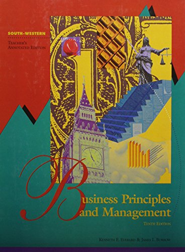 Business Principles and Management [Hardcover] Burrow