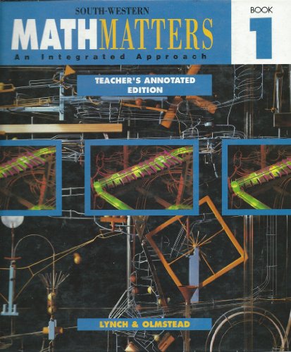 Math Matters Book 1 An Integrated Approach Teacher Edition [Hardcover] unknown author