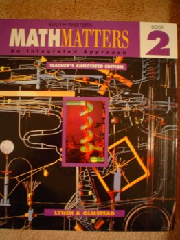 Math Matters An Intregrated Approach Book Two (Teacher's Annotated Edition) [Hardcover] Lynch & Olmstead