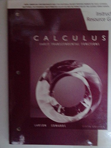 Irm Calculus Etf 5e [Paperback] Ron Larson