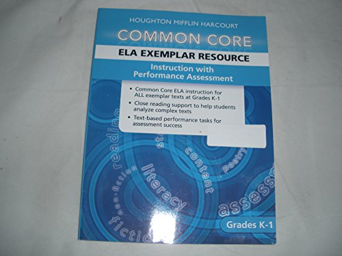 Journeys ELA Exemplar Instructional & Performance Assessment Resource Gr K-1 GrK-1