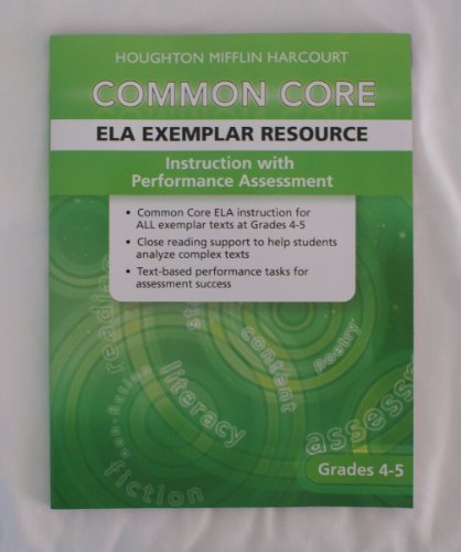 Journeys ELA Exemplar Instructional & Performance Assessment Resource Gr 4-5 Gr4-5