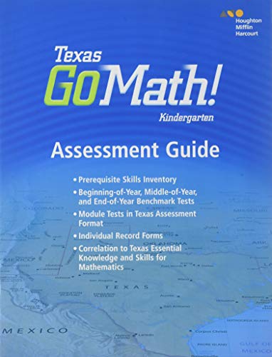 Houghton Mifflin Harcourt Go Math! Texas Assessment Guide Grade K