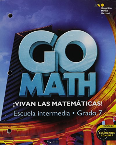 Go Math! Spanish Student Interactive WorkText Grade 7