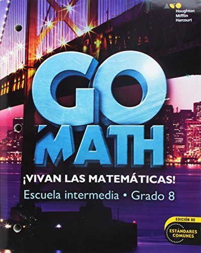 Go Math! Spanish Student Interactive WorkText Grade 8