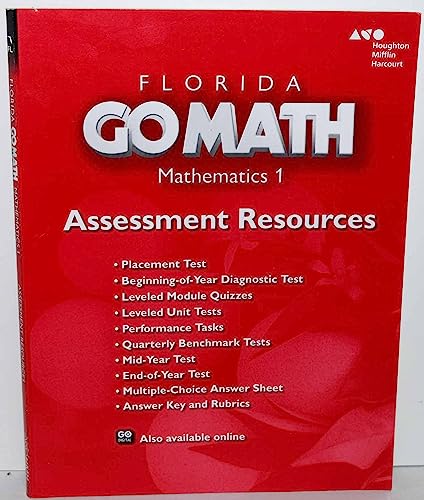 Holt McDougal Go Math! Florida Assessment Resource with AnswersMathematics 1