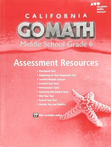 Go Math! Assessment Resource with Answers Grade 6