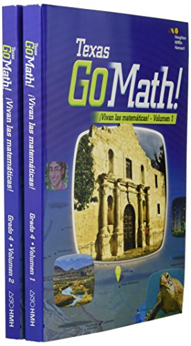 Houghton Mifflin Harcourt Go Math! Spanish Texas Student Edition BundleGrade 4 2015