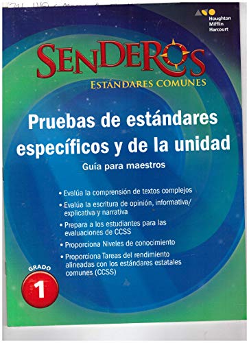 Senderos EstÃ¡ndares Comunes Benchmark and Unit Tests Teacher's Edition Grade 1