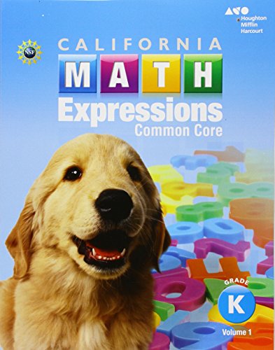 2015 California Math Expressions Student Activity Book (Softcover), Volume 1Grade K