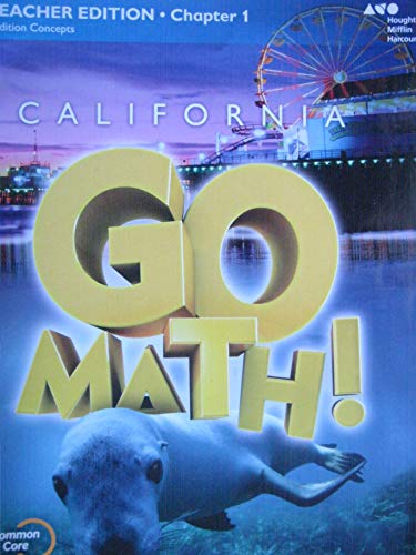 Houghton Mifflin Harcourt Go Math! California Teacher Edition Grade 1 Chapter 12015