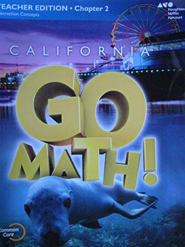 Houghton Mifflin Harcourt Go Math! California Teacher Edition Grade 1 Chapter 22015