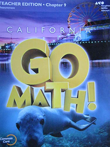 Houghton Mifflin Harcourt Go Math! California Teacher Edition Grade 1 Chapter 92015