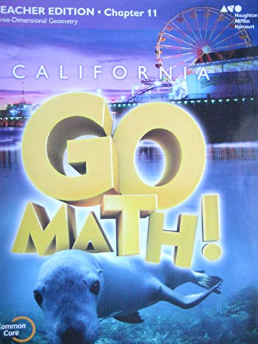 Houghton Mifflin Harcourt Go Math! California Teacher Edition Grade 1 Chapter 112015