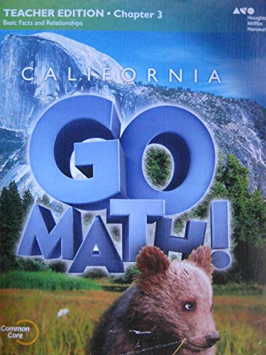 Houghton Mifflin Harcourt Go Math! California Teacher Edition Grade 2 Chapter 32015