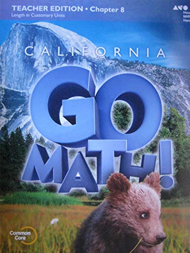 Houghton Mifflin Harcourt Go Math! California Teacher Edition Grade 2 Chapter 82015
