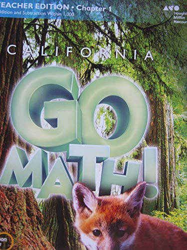 Houghton Mifflin Harcourt Go Math! California Teacher Edition Grade 3 Chapter 12015