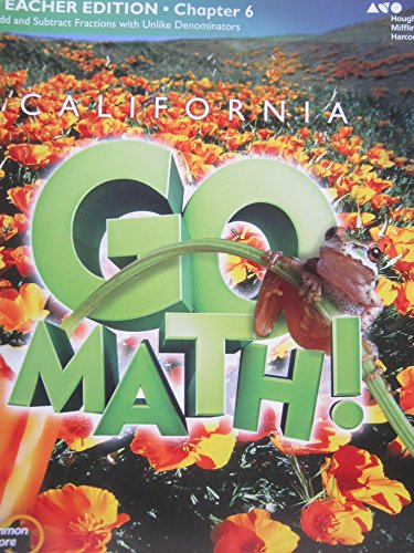 Houghton Mifflin Harcourt Go Math! California Teacher Edition Grade 5 Chapter 62015