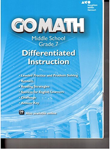 Holt McDougal Go Math! California Differentiated Instruction Resource Grade 7