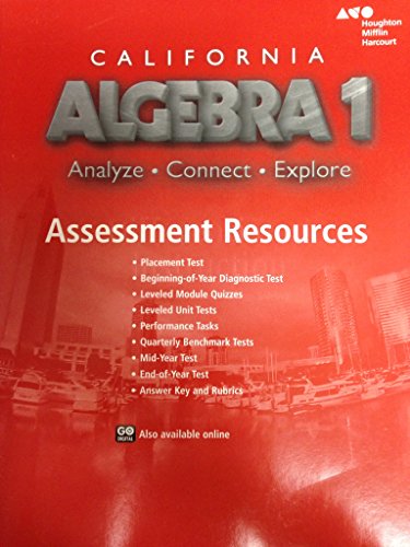 Holt McDougal Algebra 1 California Assessment Resources