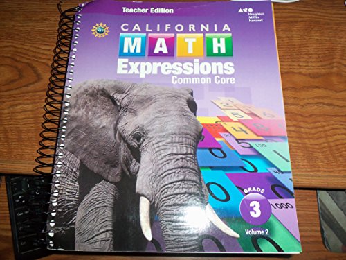 2015 California Math Expressions Teacher Edition, Volume 2 Grade 3
