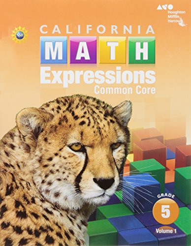 2015 California Math Expressions Student Activity Book (Softcover), Volume 1Grade 5