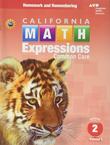 California Math Expressions Homework and Remembering Workbook, Volume 1 Grade 2